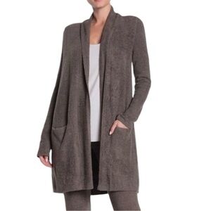 Barefoot Dreams Brown Bamboo Cozy Chic Lite Long Sleeve Lounge Cardigan size 1X